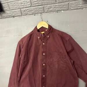 Men's LL Bean` Long Sleeve Button Down Shirt Cotton Regular Fit Size S